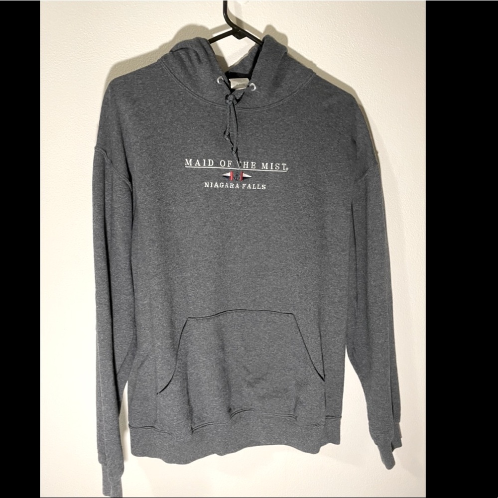 Gray maid of the mist sweatshirt; Niagara Falls; size large